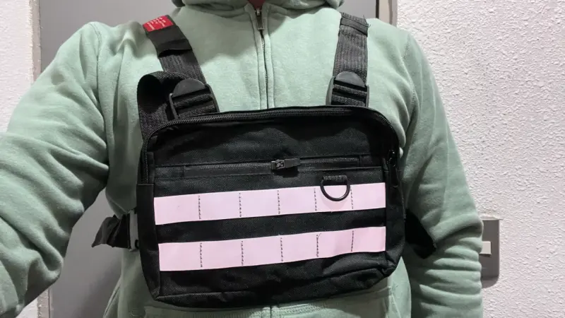 Bolso pechera multifuncional negro - 2