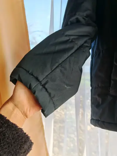 Parka escolar azul marino con capucha impermeable - miniatura 2