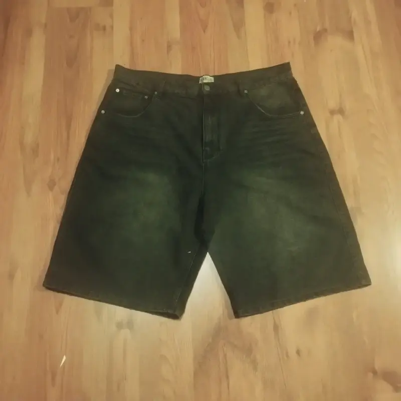 Jorts de mezclilla negros - 1