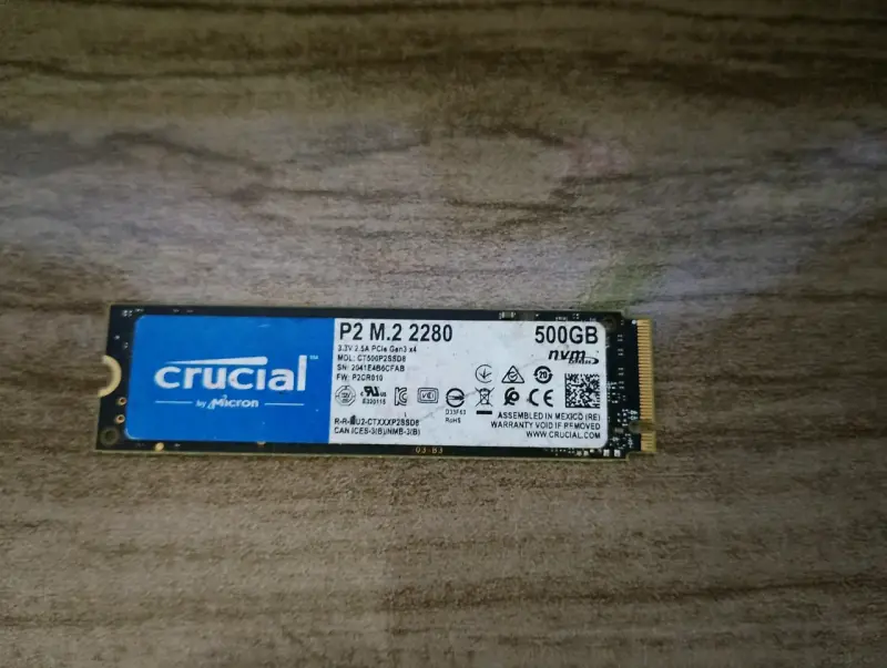 Disco SSD Crucial P2 500GB