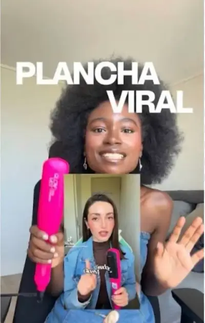 Plancha de pelo rosa viral glow mist - miniatura 1