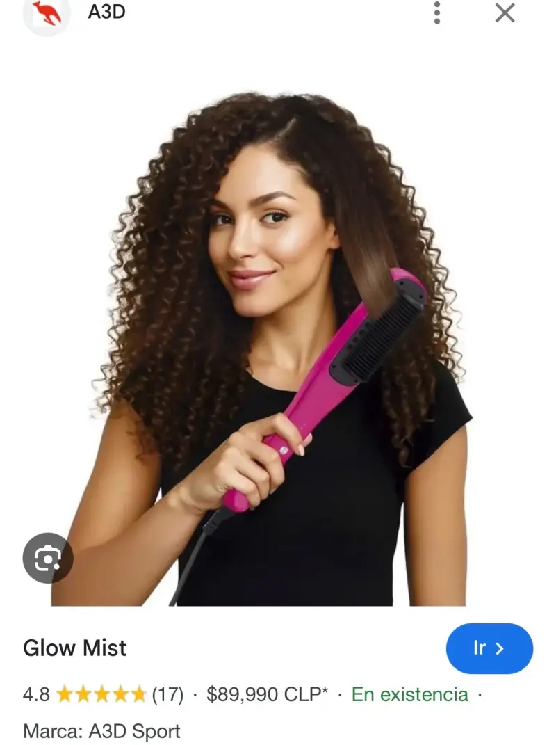 Plancha de pelo rosa viral glow mist - 2