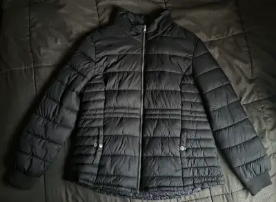 parka negra reversible - miniatura 1