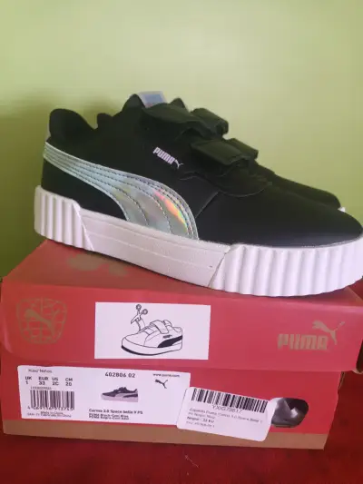Zapatillas Puma negras infantiles - miniatura 1