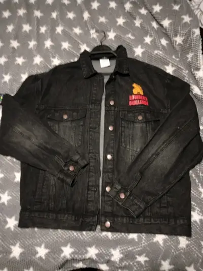 Chaqueta de mezclilla negra Bowser's Challenge - miniatura 1