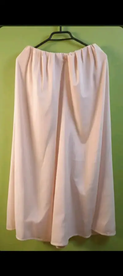 Falda larga beige elegante - miniatura 1
