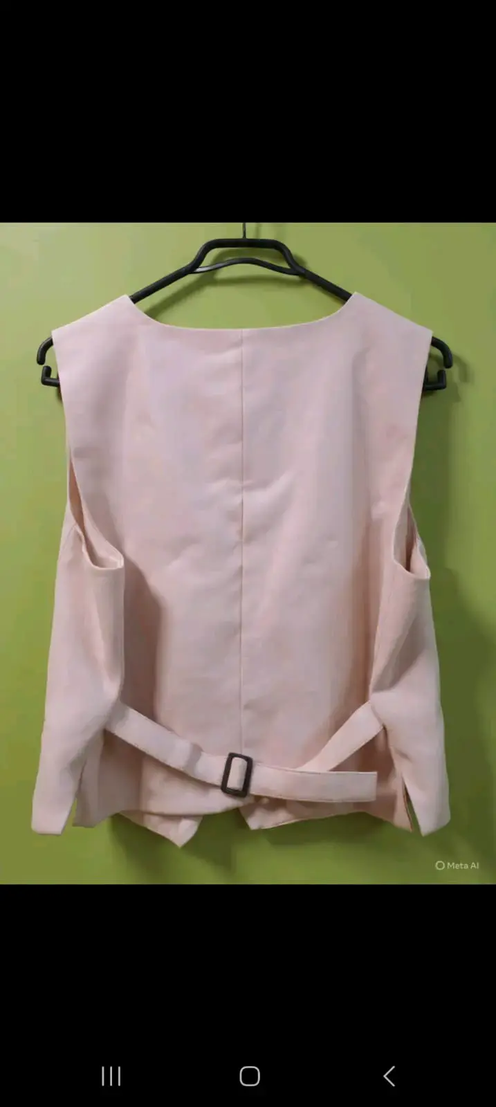 Falda larga beige elegante - 4