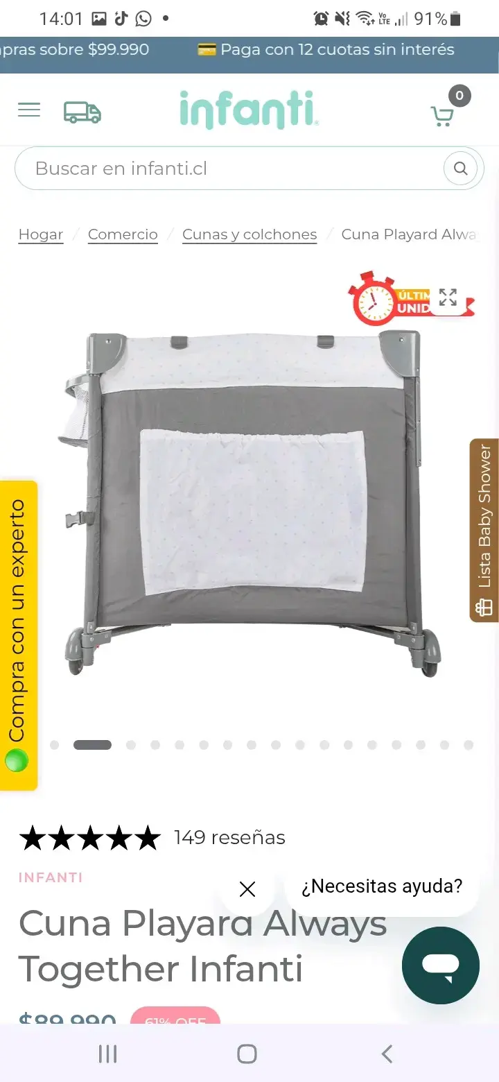 Cuna Playard Always Infanti - 1