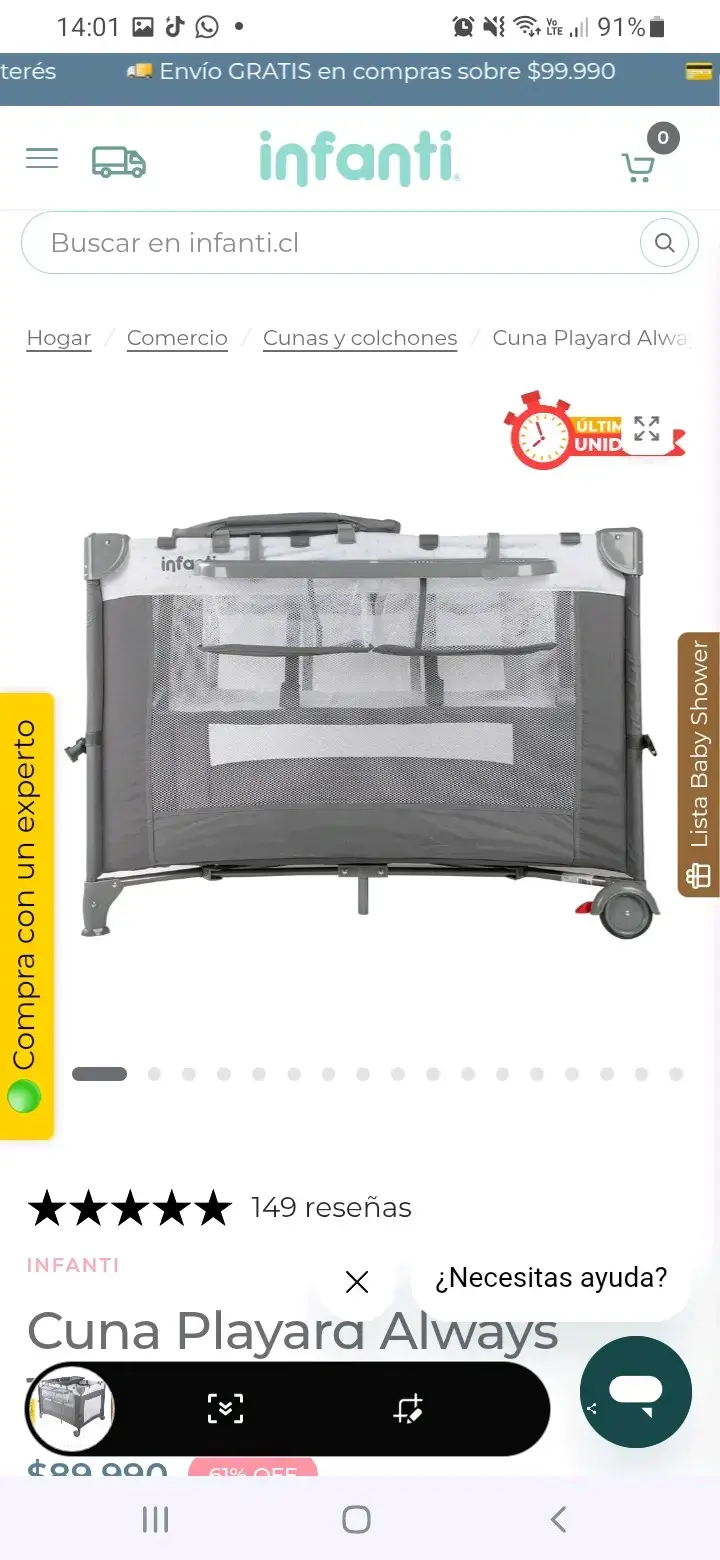 Cuna Playard Always Infanti - 2
