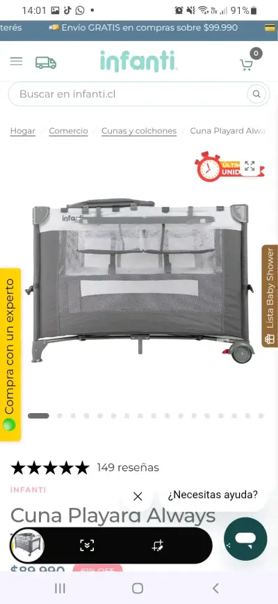Cuna Playard Always Infanti - miniatura 2