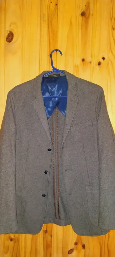 Blazer gris elegante - miniatura 1