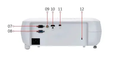 Proyector multimedia blanco - miniatura 1