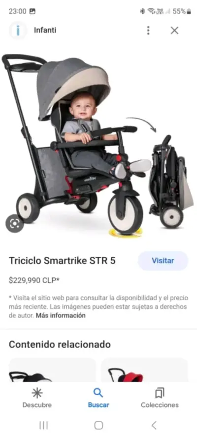 Triciclo para niños smarTrike 5 - miniatura 2