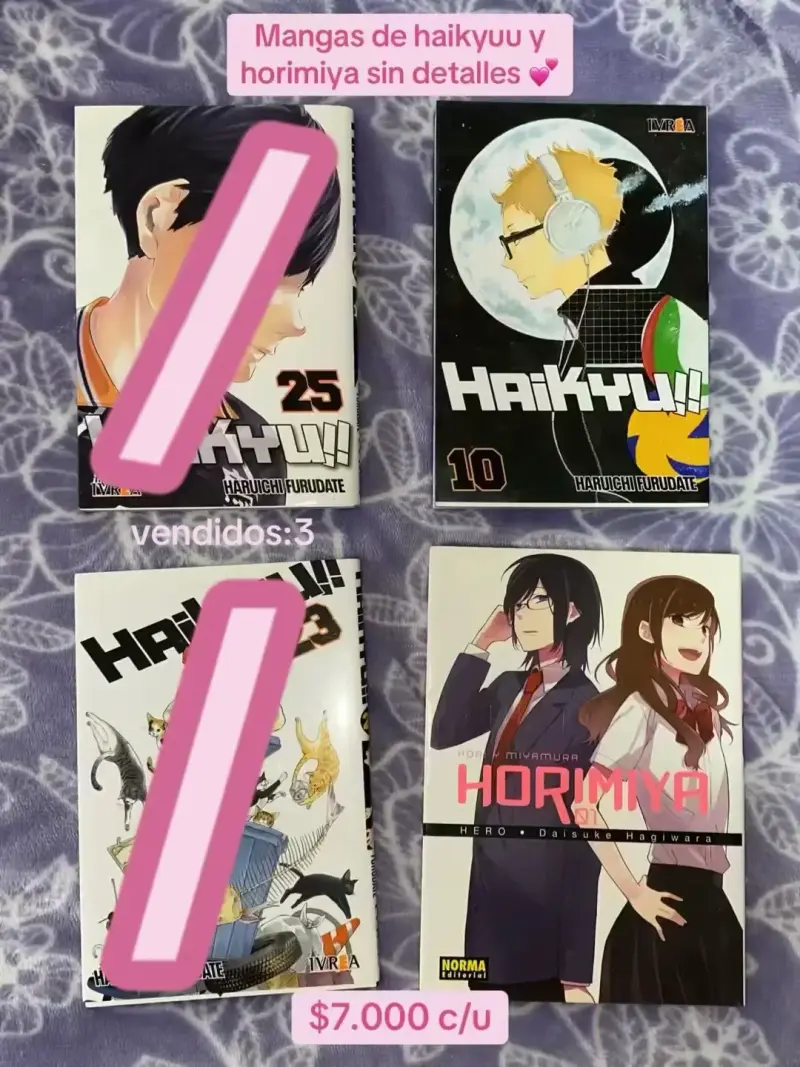 Mangas Haikyuu!! y Horimiya