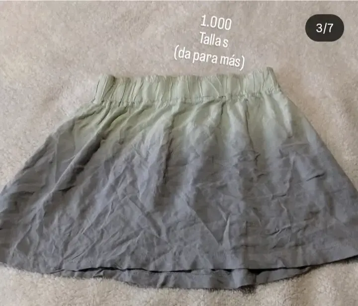 Falda gris talla S