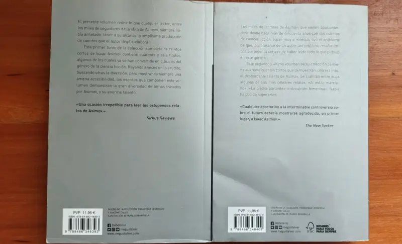 Colección libros Asimov Cuentos Completos tomo Il - 2