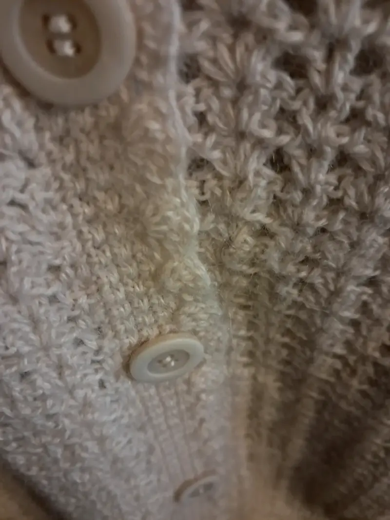 Chaleco lana alpaca tejido blanco invierno xxl - 2