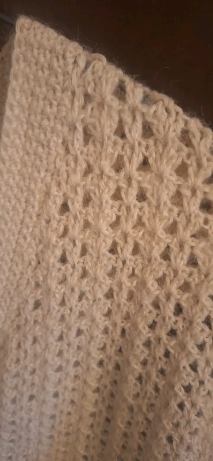 Chaleco lana alpaca tejido blanco invierno xxl - 3