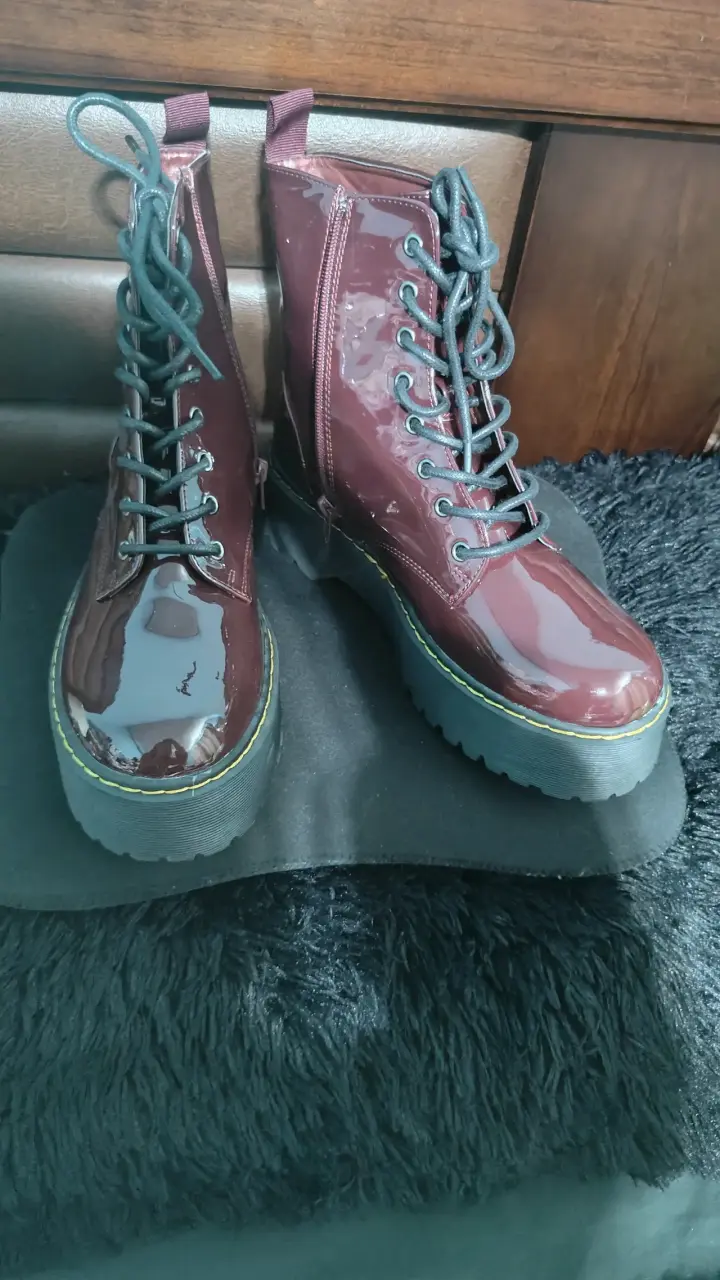 Botas de Charol Burdeos - 39 - Sibilla - 1