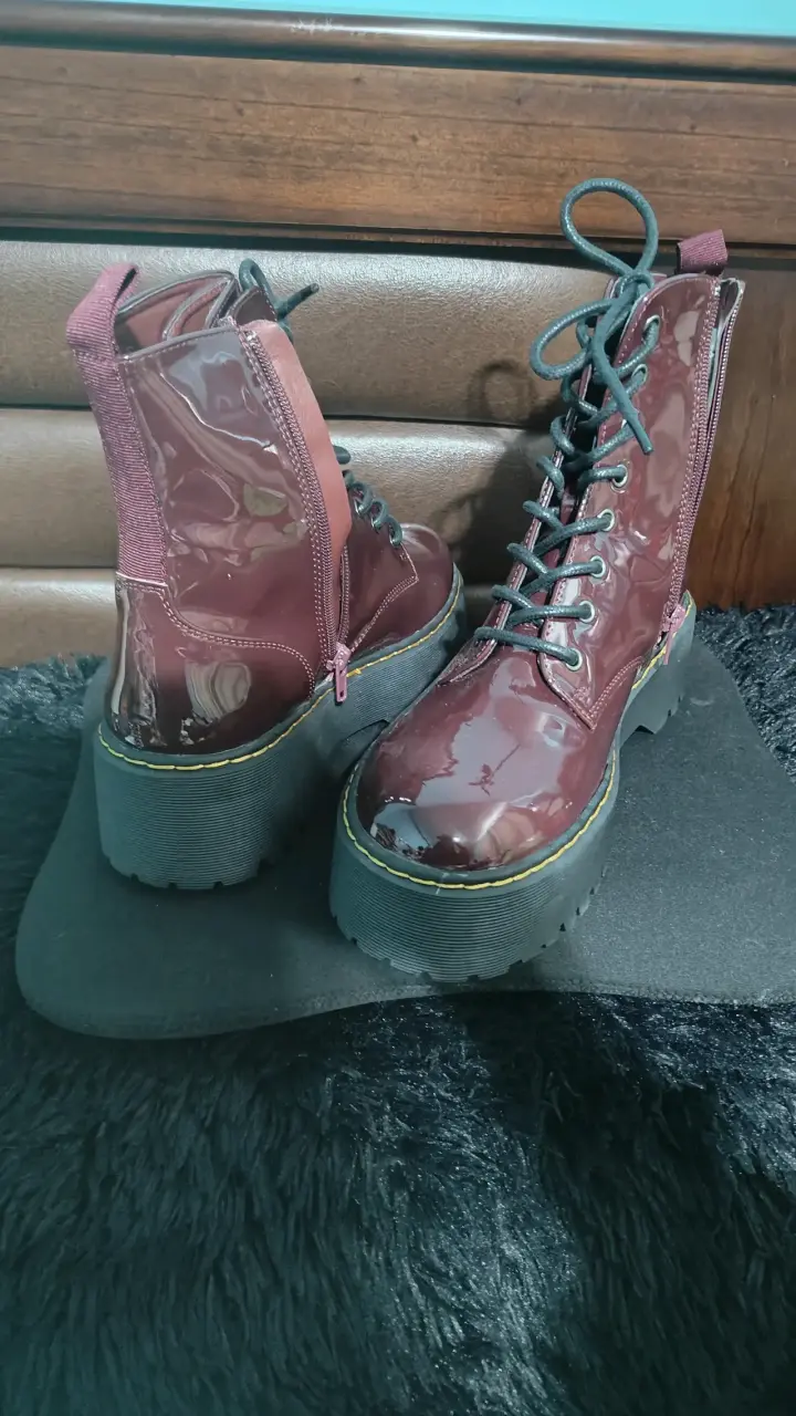 Botas de Charol Burdeos - 39 - Sibilla - 2