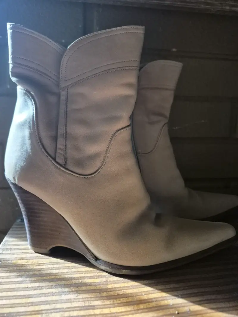 Botas altas marrones de cuero - 2