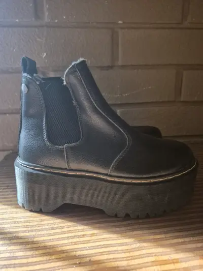Botas altas marrones de cuero - miniatura 3