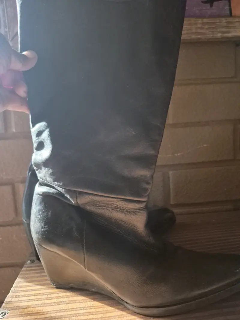 Botas altas marrones de cuero - 5