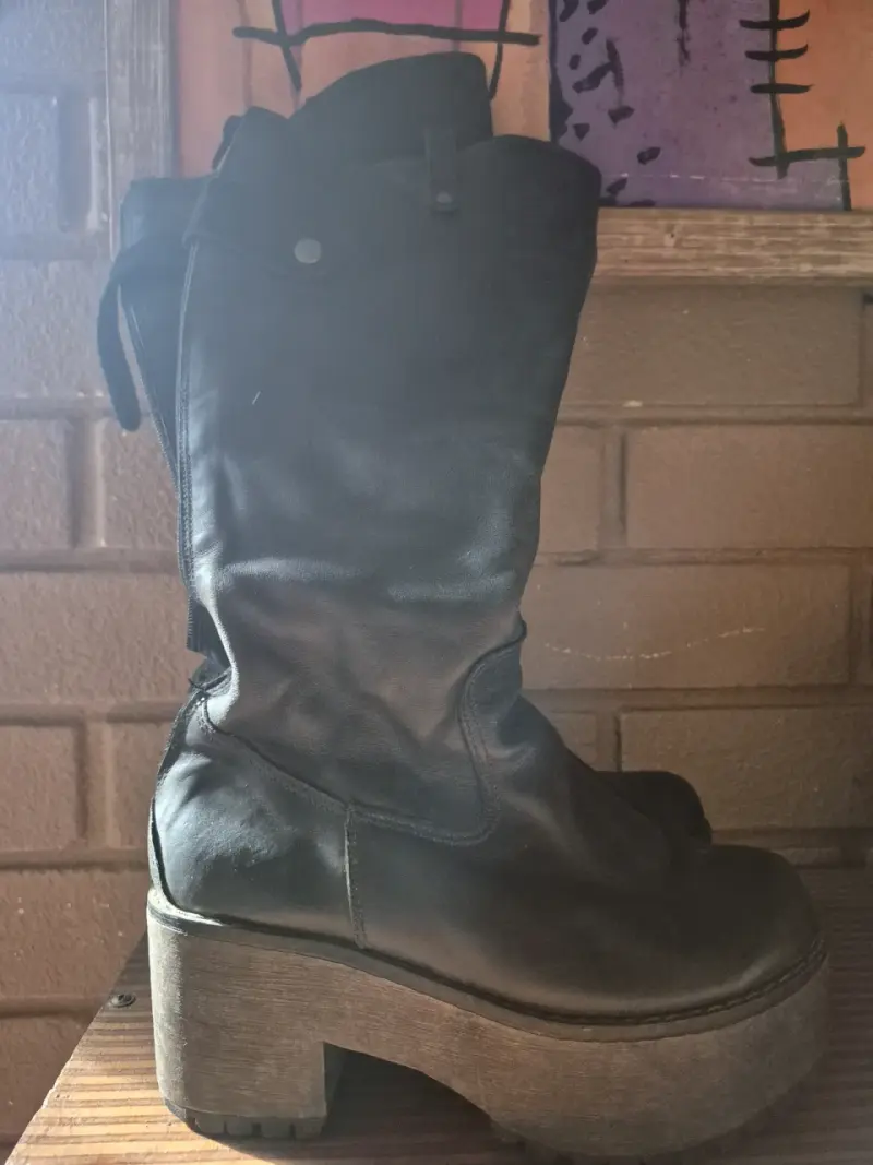 Botas altas marrones de cuero - 6