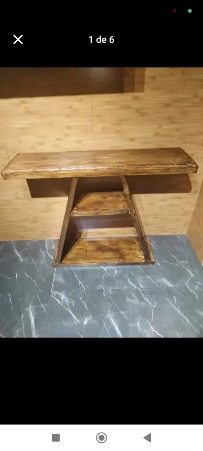 Arrimo de madera rústica - miniatura 1