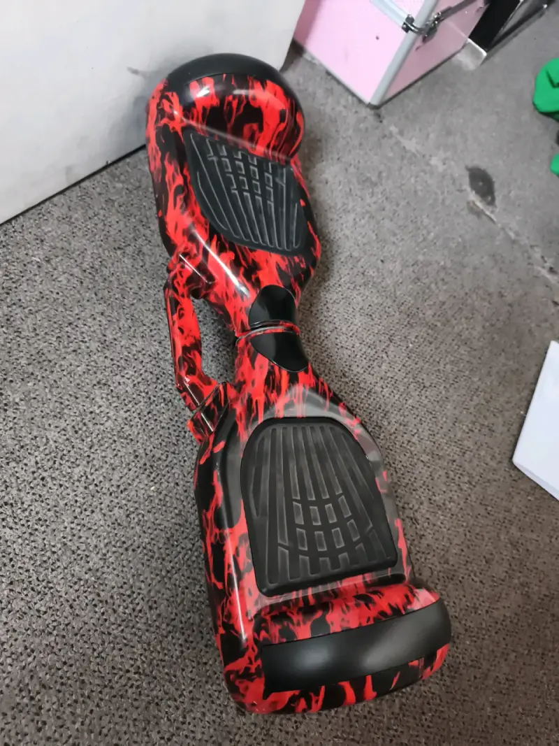 Hoverboard rojo con diseño llamas - 2