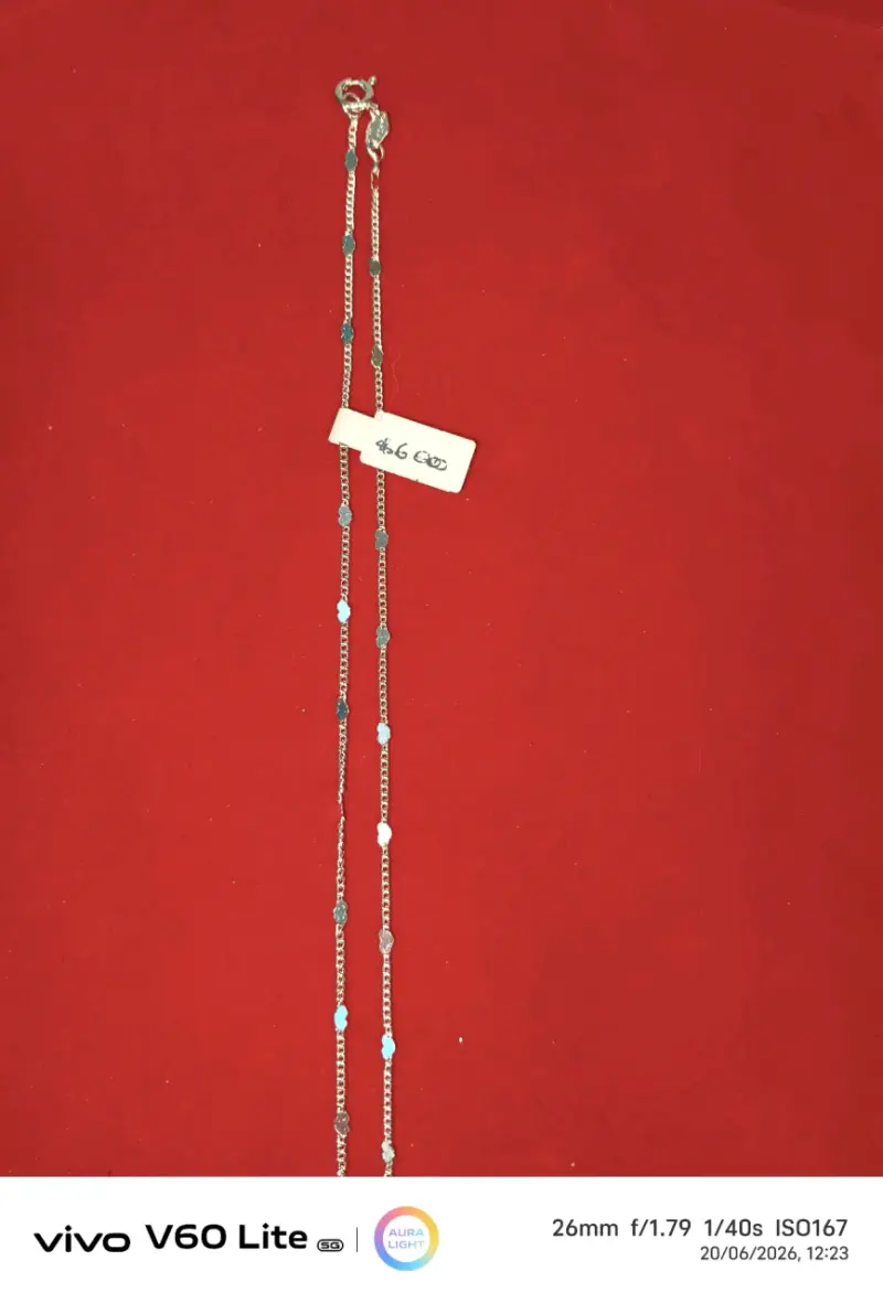 Cadena de plata con corazones, plata 925 - 1