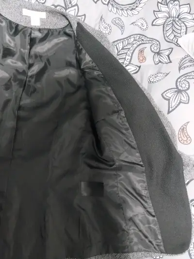 Blazer gris con detalle negro - miniatura 5