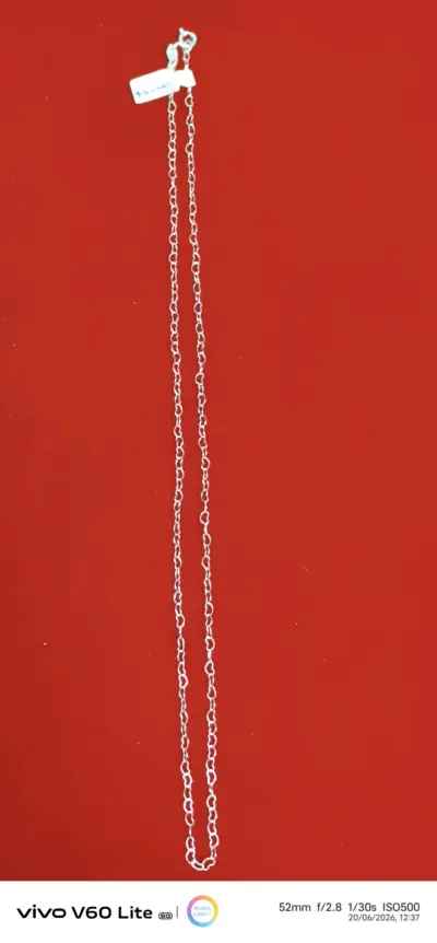 Cadena de plata simple, plata 925 - miniatura 1