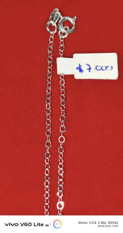 Collar de plata 925 con colgante rojo - miniatura 3