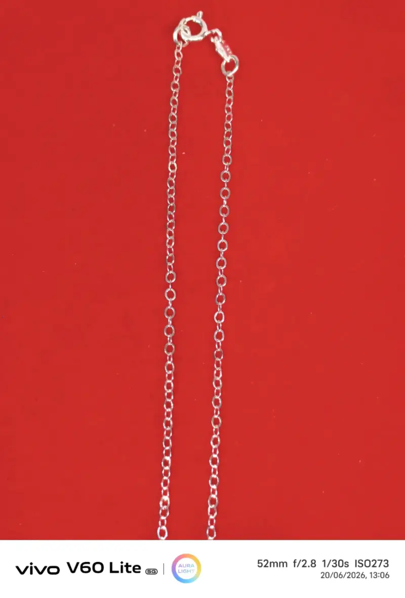 Collar con dije de flor, plata 925 - 2