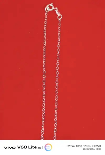 Collar con dije de flor, plata 925 - miniatura 2