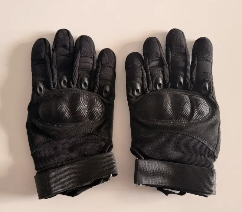 Guantes tácticos negros moto