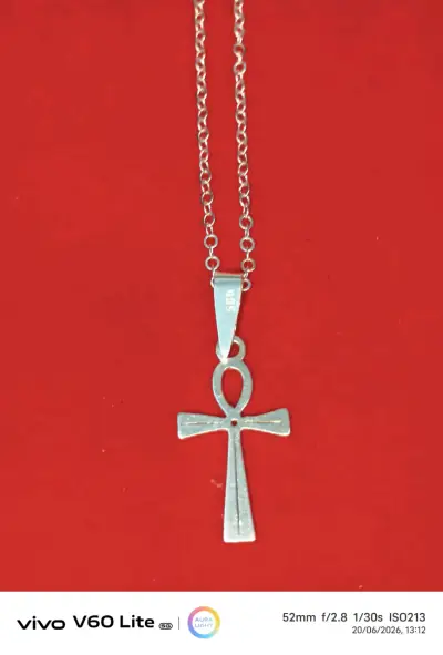 Collar de plata 925 con cruz - miniatura 2