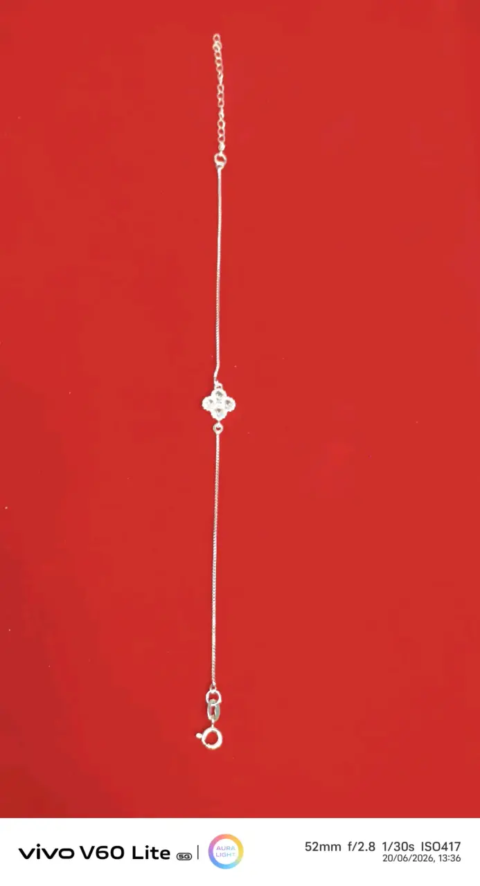 Pulsera de plata 925, delicada - 1