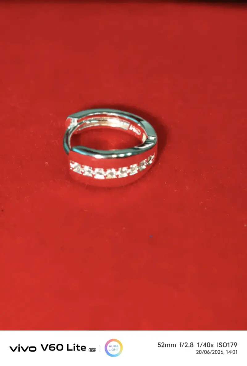 Aros de plata 925 con circonitas - 2