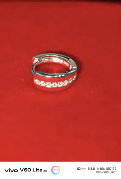 Aros de plata 925 con circonitas - miniatura 2
