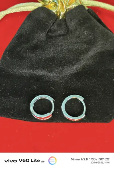 Aros de plata 925 con circonitas - miniatura 3