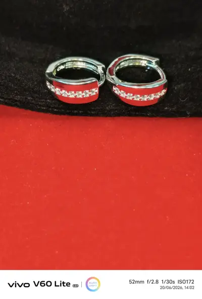 Aros de plata 925 con circonitas - miniatura 5