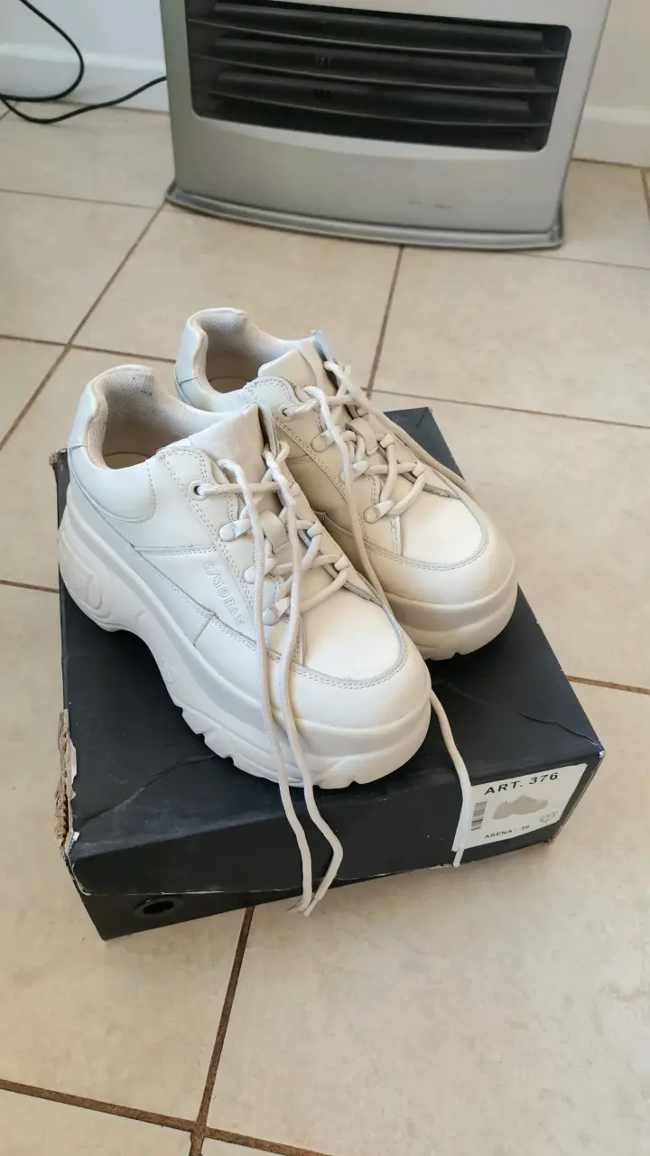 Zapatillas plataforma blancas
