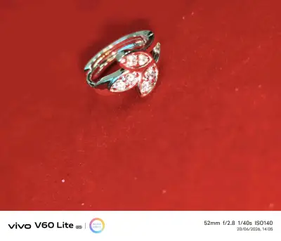 Aros de plata 925, con cristales - miniatura 4