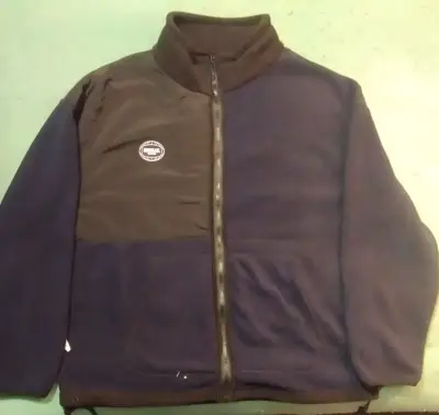 Chaqueta polar negra con logo - miniatura 3