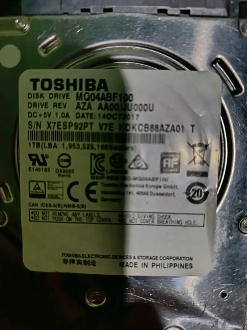 Disco duro Toshiba 1TB - 1