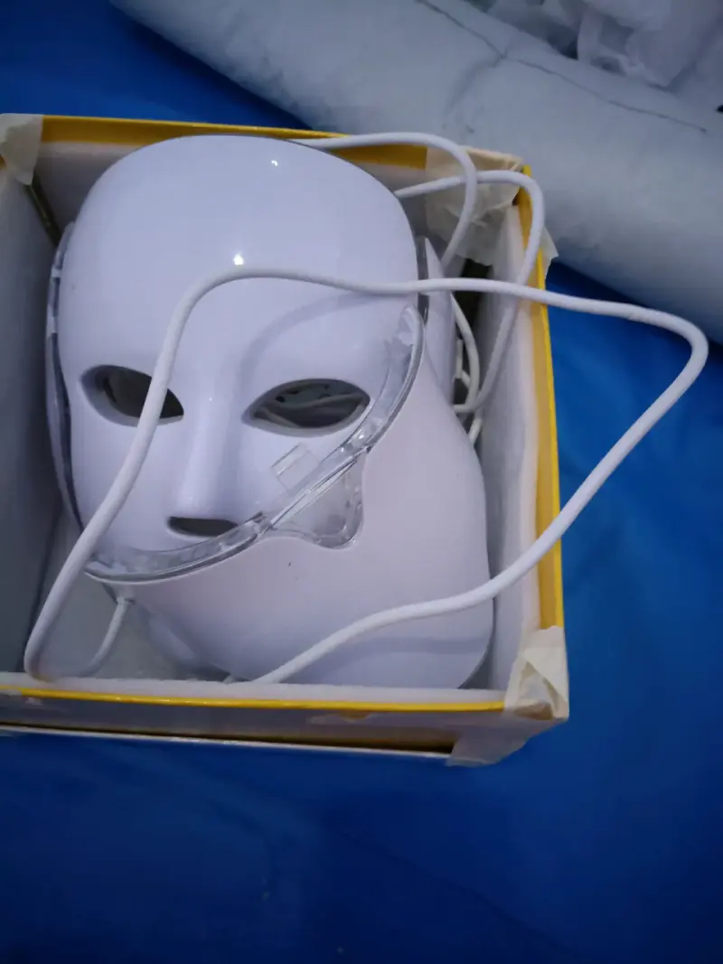 Mascarilla LED facial blanca - 2