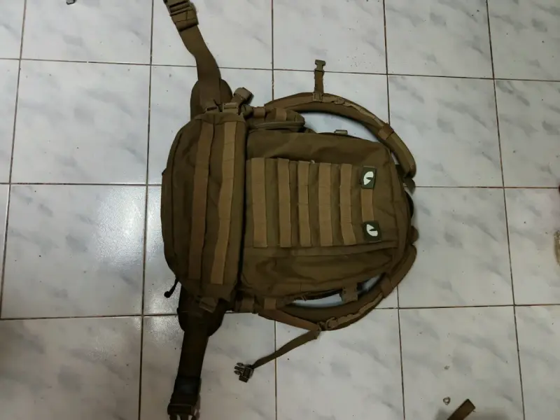 Mochila táctica color caqui cordura - 1
