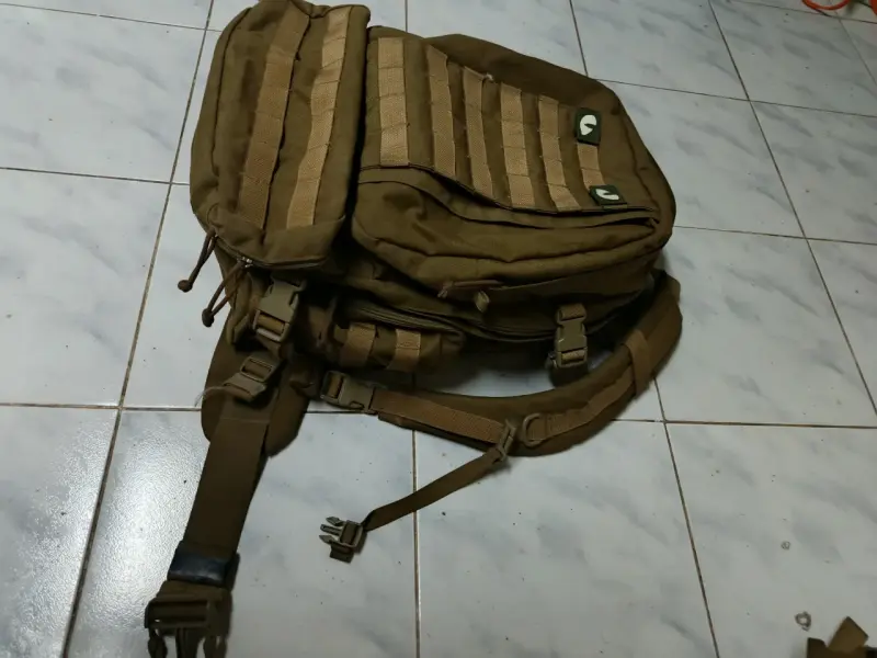 Mochila táctica color caqui cordura - 2